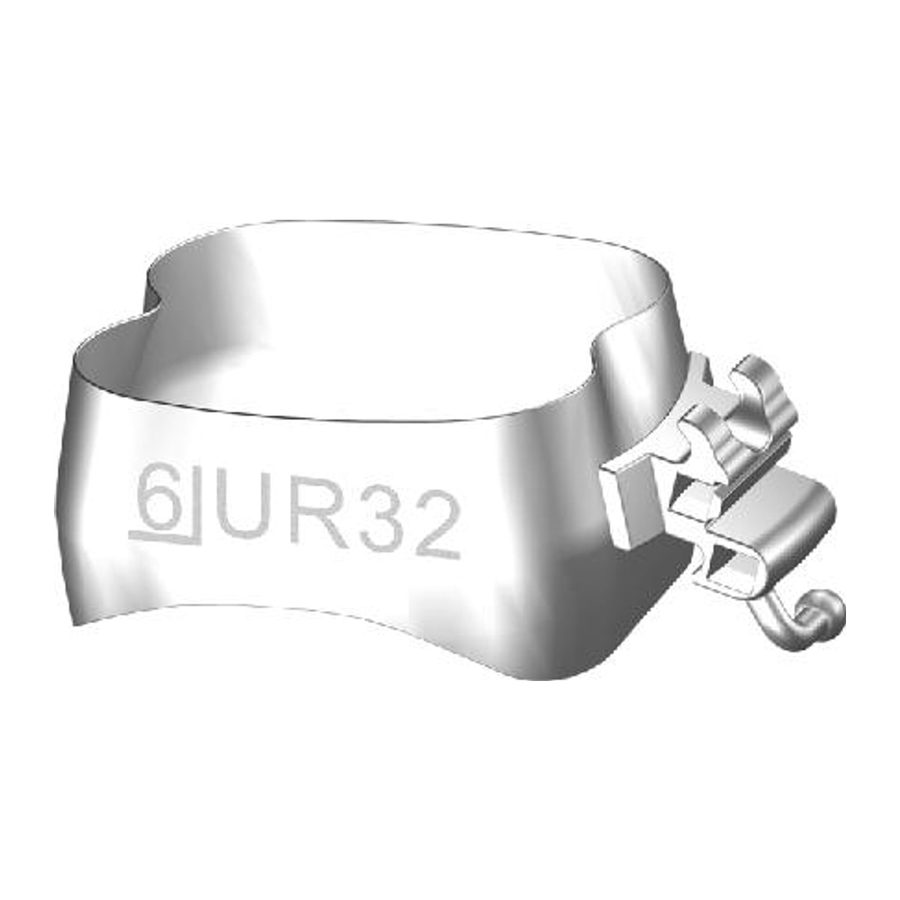 1st Molar Band with Convertible Roth Buccal Tube H304-1