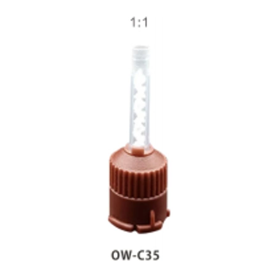 Static mixing tube Static mixing tube flat-brown-35mm 1:1 cusp-brown-40mm 4:1 cusp-blue-40mm 4:1 cu
